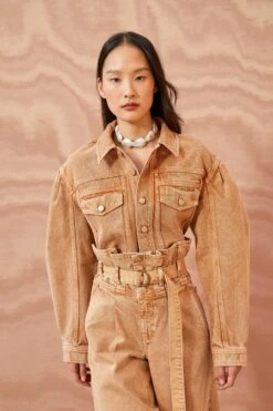 ULLA JOHNSON The Cosette Jacket - Stone Dye Wash -Lila's Closet ULLA JOHNSON The Cosette Jacket STONE DYE WASH 01 MAIN