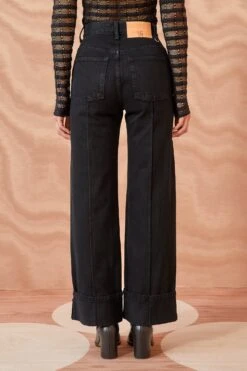 ULLA JOHNSON The Genevieve Jean - Noir Wash -Lila's Closet ULLA JOHNSON The Genevieve Jean NOIR WASH 03