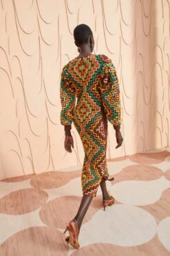 ULLA JOHNSON Vayda Dress - Fire Opal 11 ULLA JOHNSON Vayda Dress - Fire Opal -Lila's Closet ULLA JOHNSON Vayda Dress FIREOPAL 0070