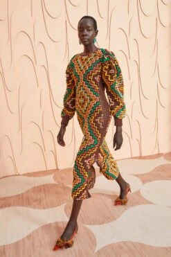 ULLA JOHNSON Vayda Dress - Fire Opal 12 ULLA JOHNSON Vayda Dress - Fire Opal -Lila's Closet ULLA JOHNSON Vayda Dress FIREOPAL 0075