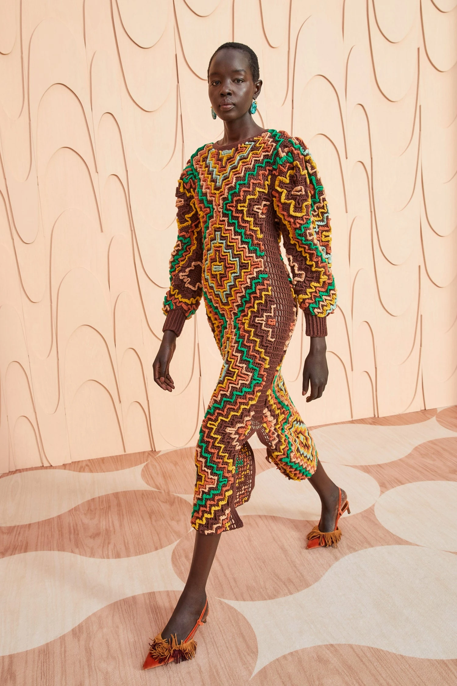 ULLA JOHNSON Vayda Dress - Fire Opal 7 ULLA JOHNSON Vayda Dress - Fire Opal - Image 5