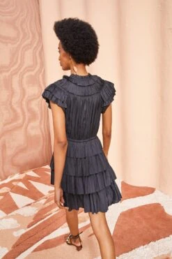 ULLA JOHNSON Vesna Dress - Noir -Lila's Closet ULLA JOHNSON Vesna Dress NOIR 04