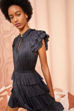 ULLA JOHNSON Vesna Dress - Noir -Lila's Closet ULLA JOHNSON Vesna Dress NOIR 05