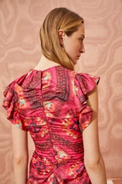 ULLA JOHNSON Vida Top - Wild Rose -Lila's Closet ULLA JOHNSON Vida Top WILD ROSE 03