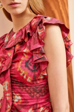 ULLA JOHNSON Vida Top - Wild Rose -Lila's Closet ULLA JOHNSON Vida Top WILD ROSE 04