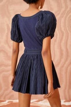 ULLA JOHNSON Vinny Playsuit - Midnight -Lila's Closet ULLA JOHNSON Vinny Playsuit MIDNIGHT 04