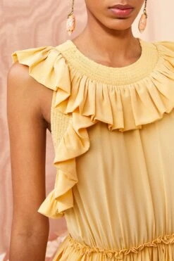 ULLA JOHNSON Violeta Dress - Dune -Lila's Closet ULLA JOHNSON Violeta Dress DUNE 05