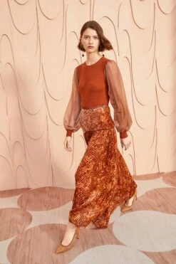 ULLA JOHNSON Willa Skirt - Sienna -Lila's Closet ULLA JOHNSON Willa Skirt SIENNA 0040