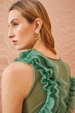 ULLA JOHNSON Winnifred Top - Jade 11 ULLA JOHNSON Winnifred Top - Jade -Lila's Closet ULLA JOHNSON Winnifred Top JADE 0104