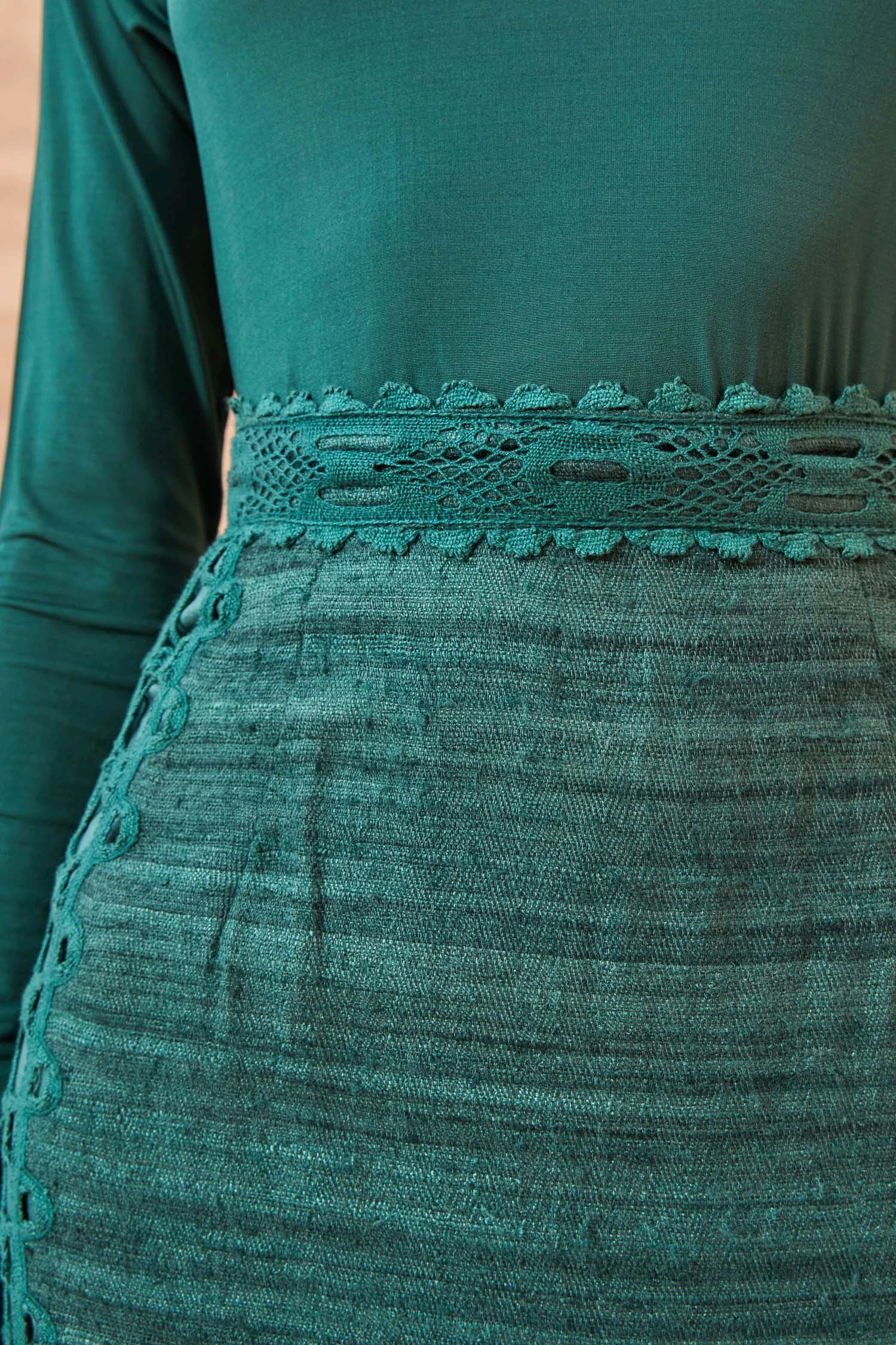 ULLA JOHNSON Yamini Skirt - Cypress 6 ULLA JOHNSON Yamini Skirt - Cypress - Image 4