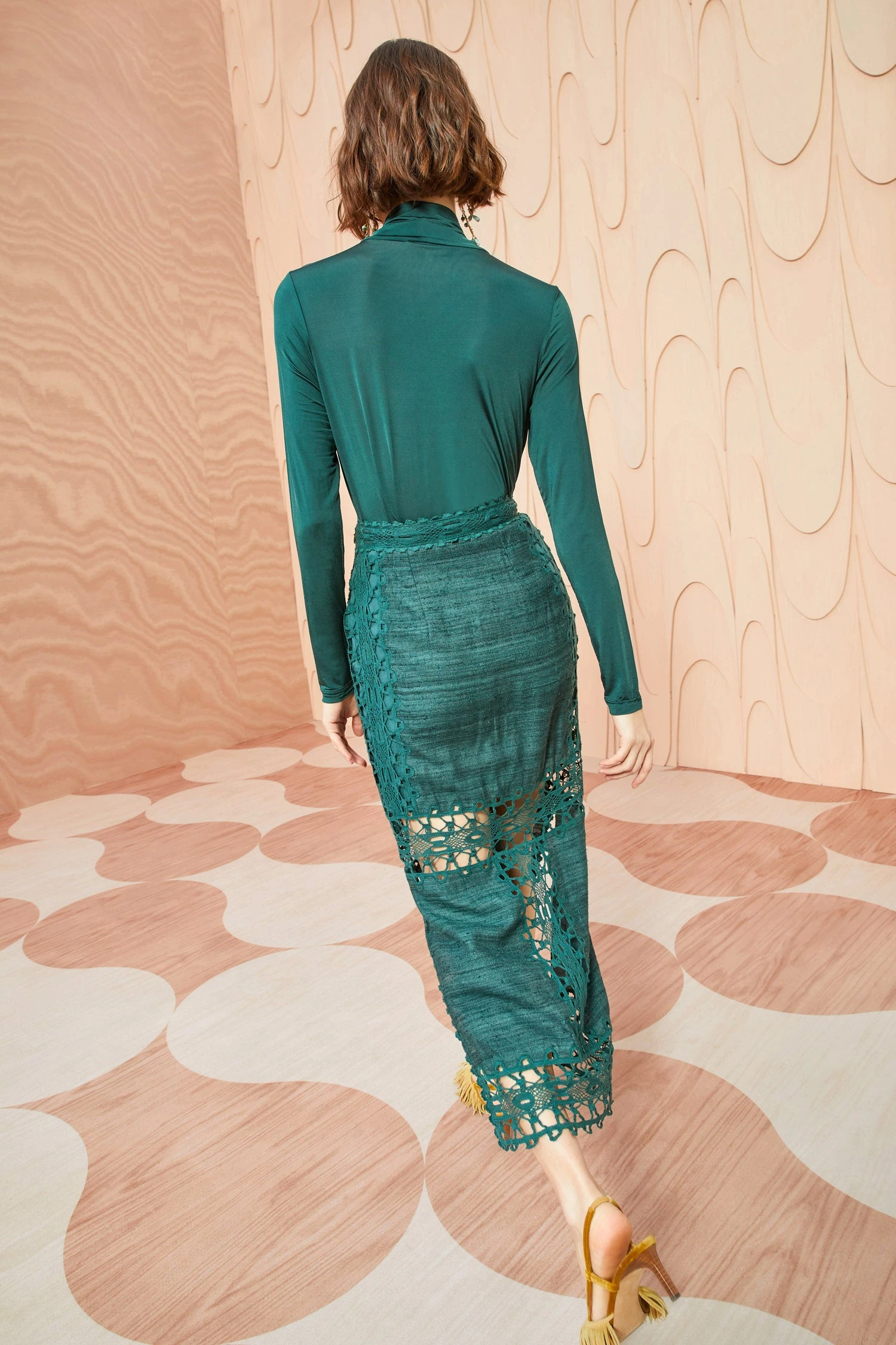 ULLA JOHNSON Yamini Skirt - Cypress 7 ULLA JOHNSON Yamini Skirt - Cypress - Image 5