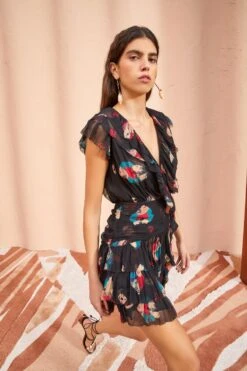 ULLA JOHNSON Zina Dress - Nocturne -Lila's Closet ULLA JOHNSON Zina Dress NOCTURNE 03